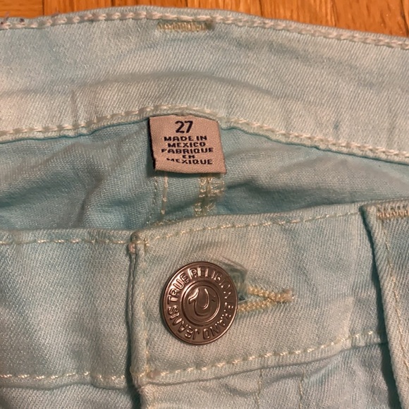 True Religion 27 women’s jeans blue white tie dye - Picture 2 of 5